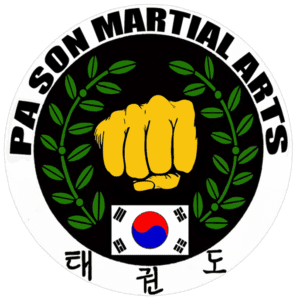 A logo of the martial arts school pason