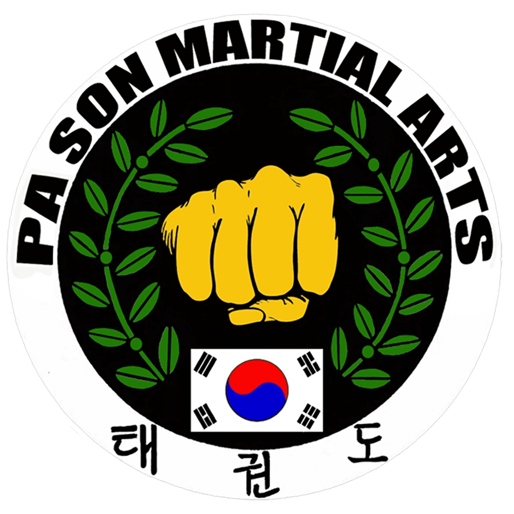 A logo of the martial arts school pason.
